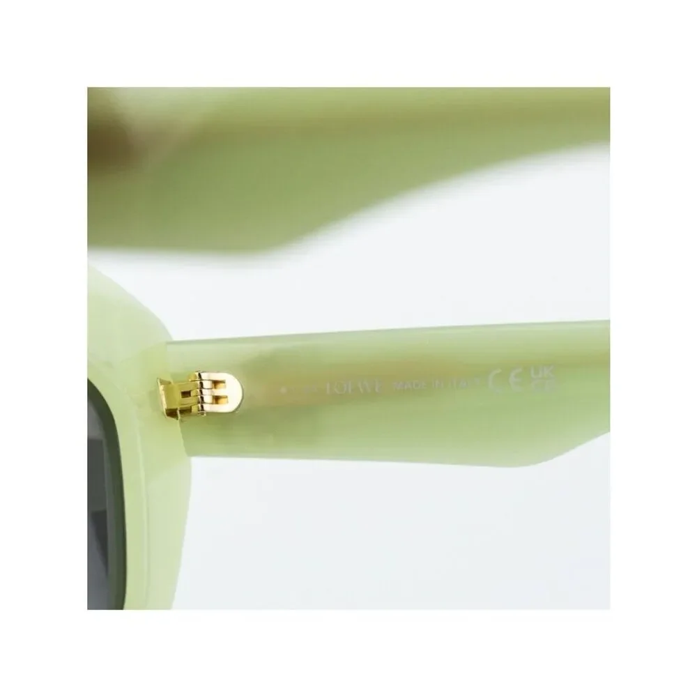Loewe Women Sunglasses Green Grey Cat Eye LW40127I ANAGRAM 95A NEW AUTHENTIC